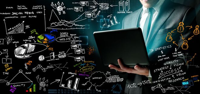 Businessman and new ideas